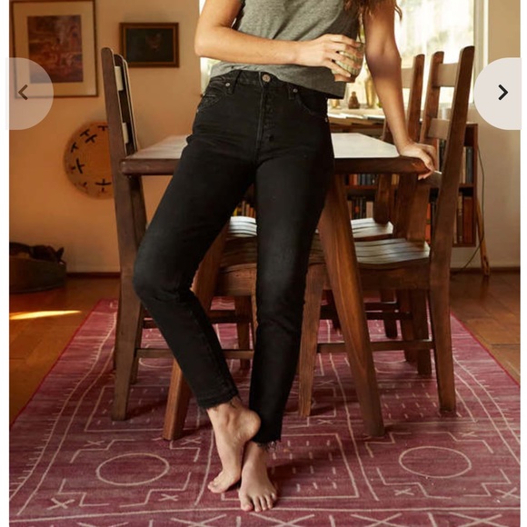 AMO Denim Babe High rise ankle straight jeans in black magic, nwt, 24 - Picture 5 of 6